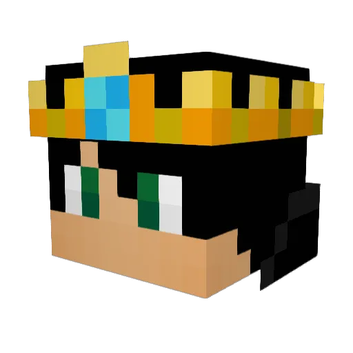 GovernorApophis Minecraft avatar head, 3D render