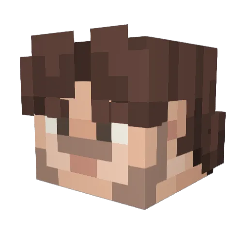 Gowth3r_ Minecraft avatar head, 3D render