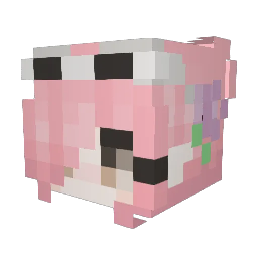 GowtherVI Minecraft avatar head, 3D render