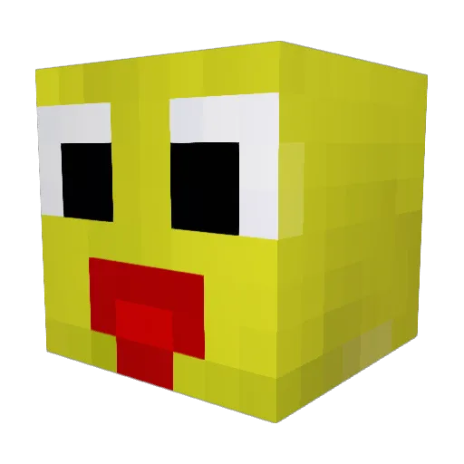 Goxion Minecraft avatar head, 3D render
