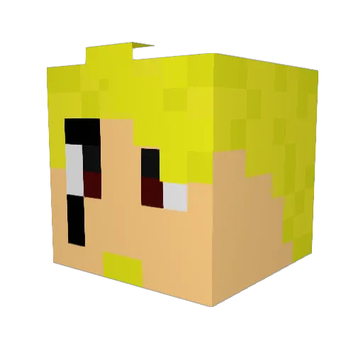 Goxther785 Minecraft avatar head, 3D render