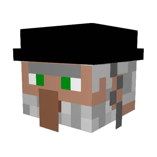 Goy455 Minecraft avatar head, 3D render