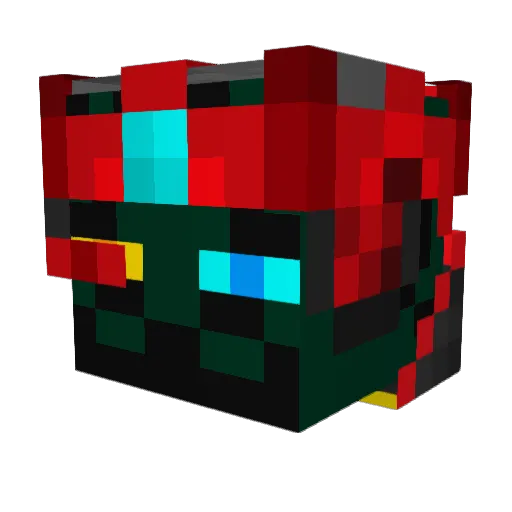 Goy47 Minecraft avatar head, 3D render