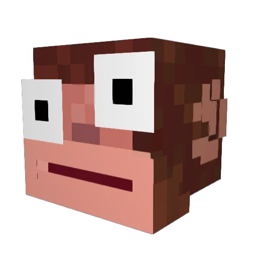 Goyanks1605 Minecraft avatar head, 3D render