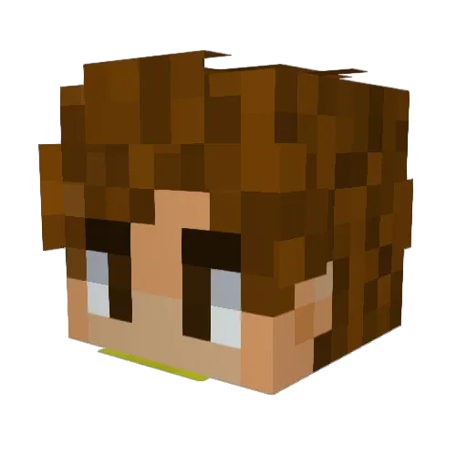 Goyos Minecraft avatar head, 3D render