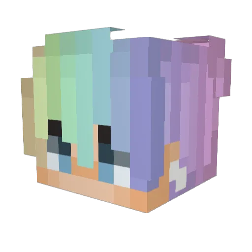 GozenDoctor Minecraft avatar head, 3D render