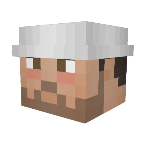 Gozpot Minecraft avatar head, 3D render