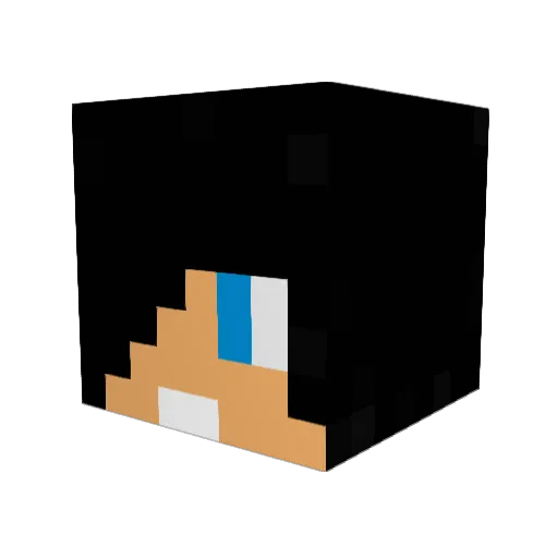 GozzGames Minecraft avatar head, 3D render