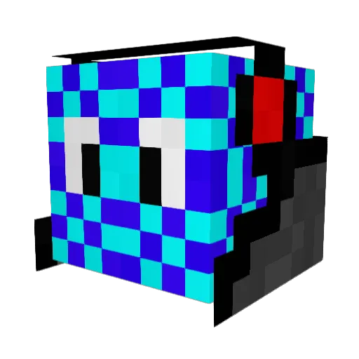 Gpdude1 Minecraft avatar head, 3D render