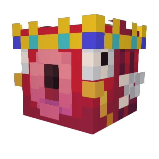 Gpkan Minecraft avatar head, 3D render