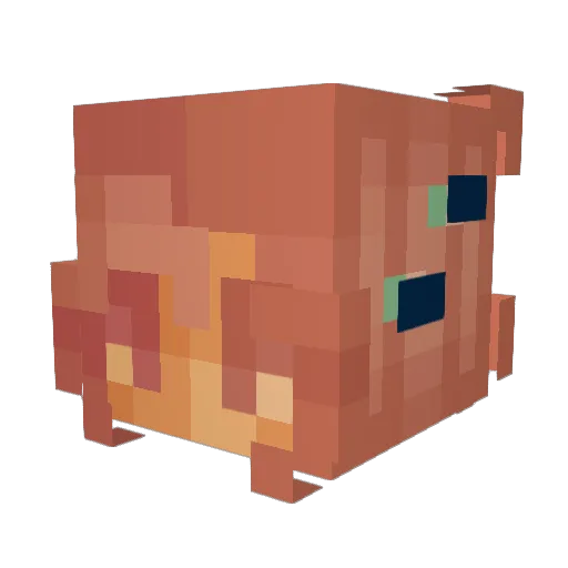 Gpoggg Minecraft avatar head, 3D render