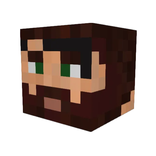 Gpr500j Minecraft avatar head, 3D render
