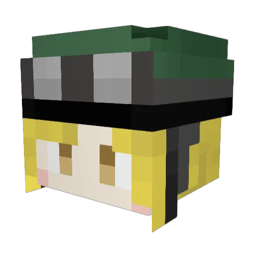 Gproject2560 Minecraft avatar head, 3D render