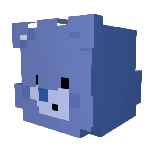 Gpsito Minecraft avatar head, 3D render