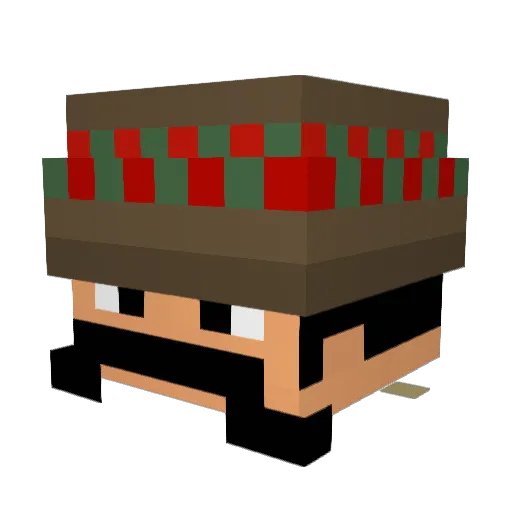 Gqb3 Minecraft avatar head, 3D render