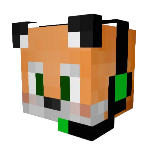 Gr000t Minecraft avatar head, 3D render