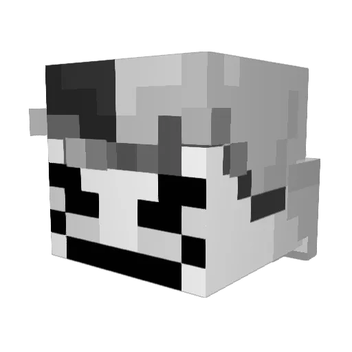 Gr1mZuk0 Minecraft avatar head, 3D render