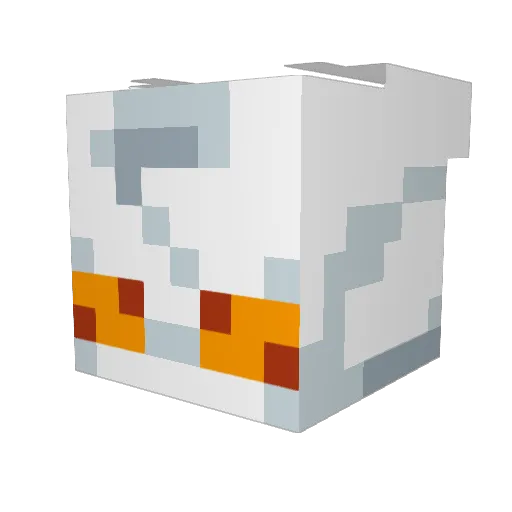 Gr33nPuffin Minecraft avatar head, 3D render