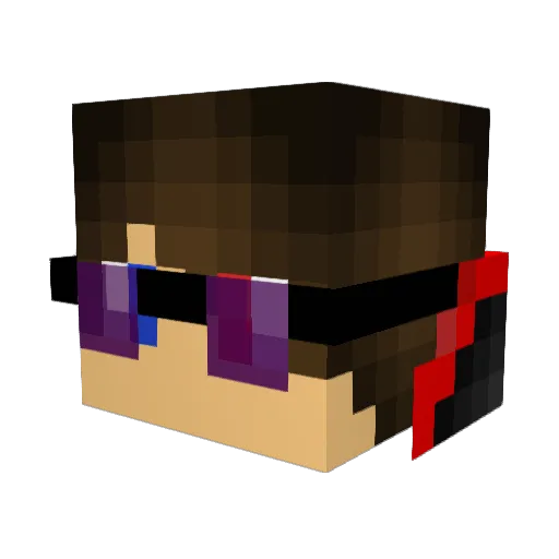 Gr33n_4rr0w Minecraft avatar head, 3D render