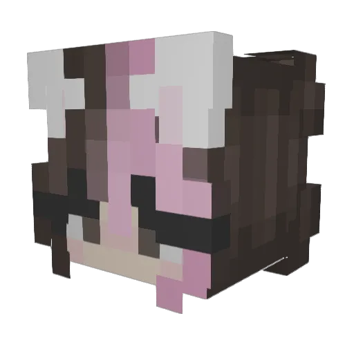 Gr33ncloud Minecraft avatar head, 3D render