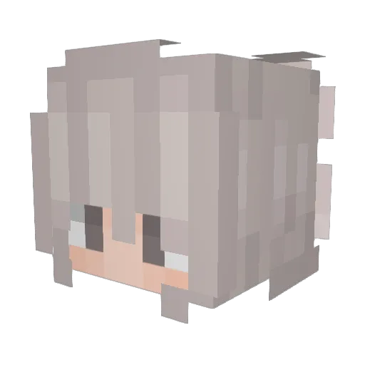 Gr3nDy Minecraft avatar head, 3D render