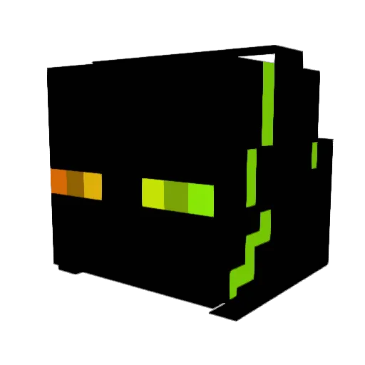 Gr3yAce Minecraft avatar head, 3D render