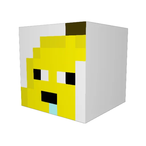 Gr4v1ty21 Minecraft avatar head, 3D render
