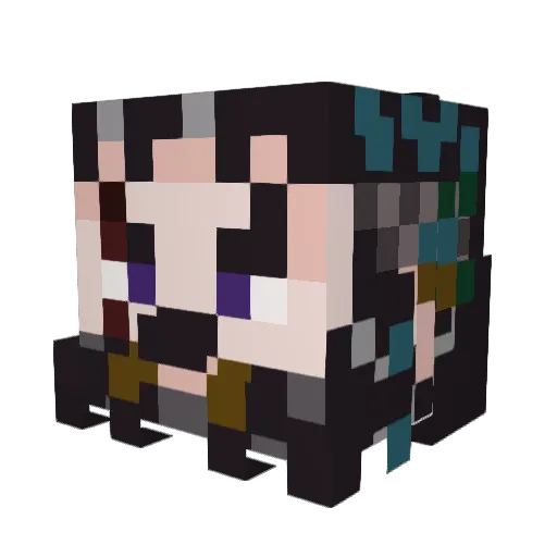 Gr8CdnBear Minecraft avatar head, 3D render