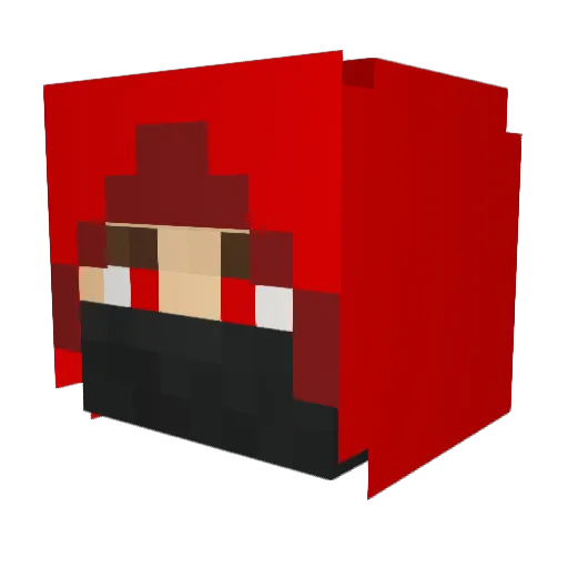 Gr8_Geek Minecraft avatar head, 3D render