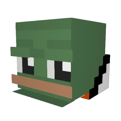 Gr8sugar Minecraft avatar head, 3D render