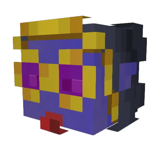 Gr8t4Me Minecraft avatar head, 3D render