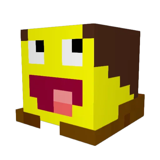 GrANnY1969 Minecraft avatar head, 3D render