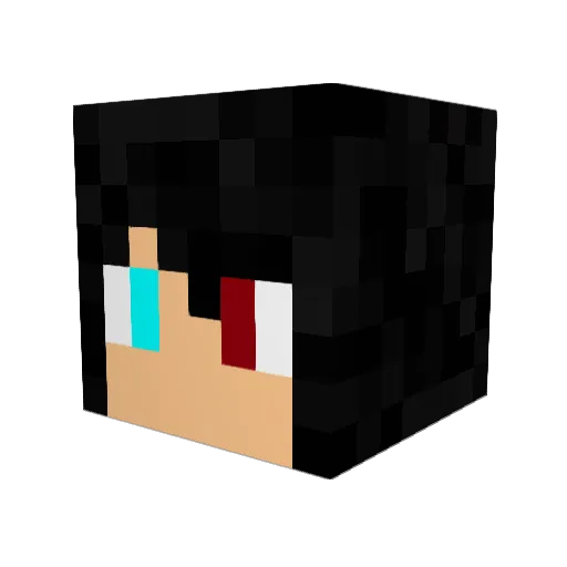 GrAn_AlMa Minecraft avatar head, 3D render