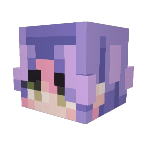 GrNFrG Minecraft avatar head, 3D render