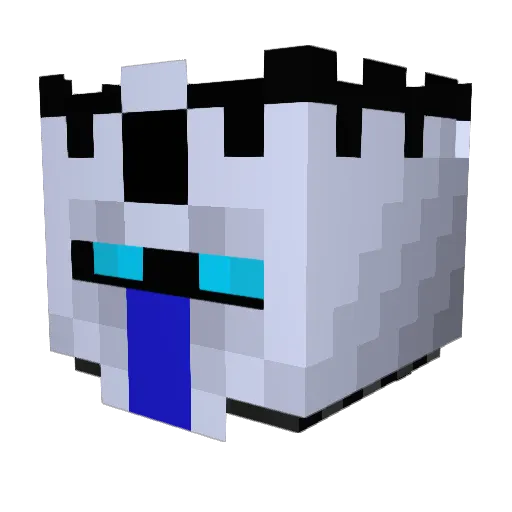 GrOnnD Minecraft avatar head, 3D render