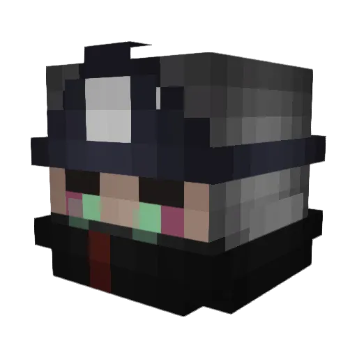 GrOsTasDeFrite Minecraft avatar head, 3D render
