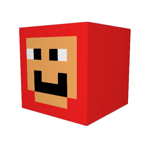 GrYzZLy Minecraft avatar head, 3D render