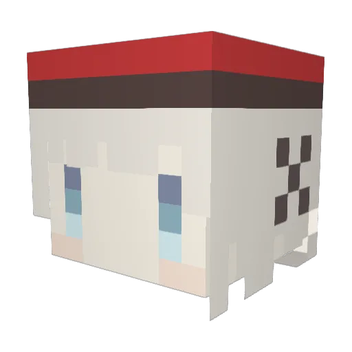 Gr_MP5 Minecraft avatar head, 3D render
