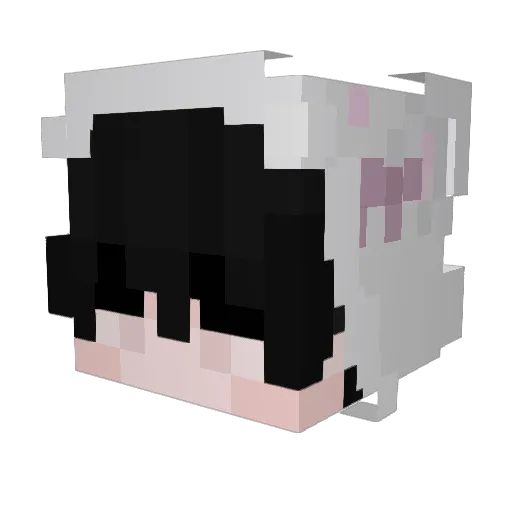 GraKwo Minecraft avatar head, 3D render
