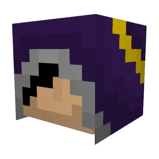 Graarc Minecraft avatar head, 3D render