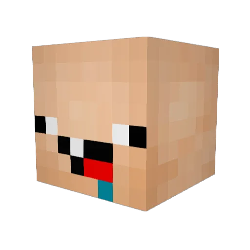 Grabasaicha_Tobi Minecraft avatar head, 3D render