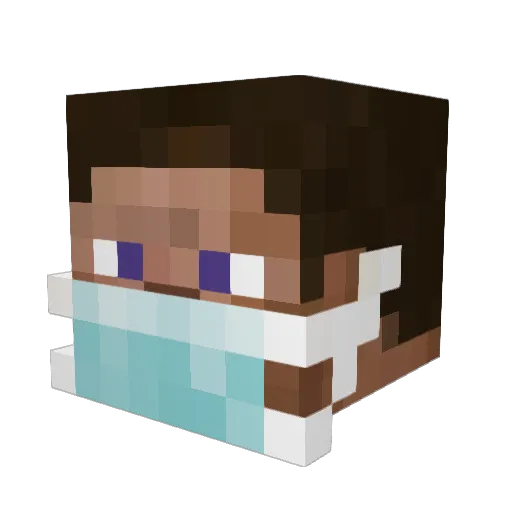 Grabben1 Minecraft avatar head, 3D render