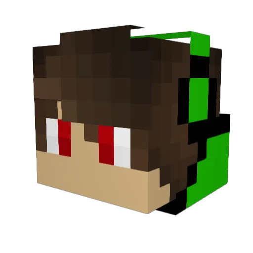 GraberMienTay Minecraft avatar head, 3D render