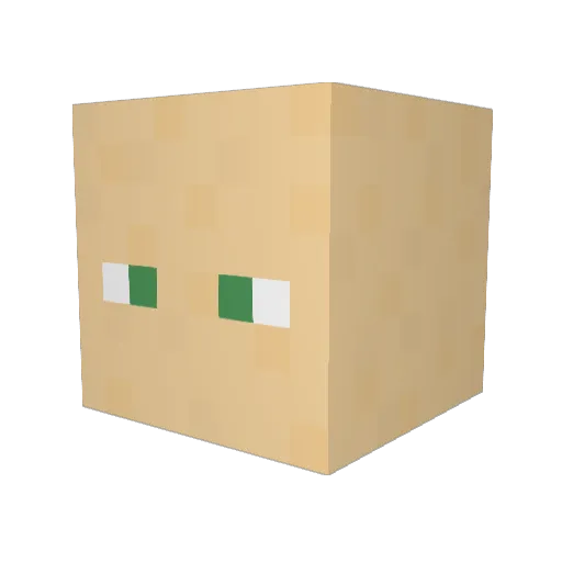 Grabiel3438 Minecraft avatar head, 3D render