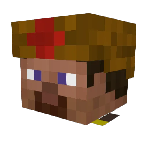 GrabioR Minecraft avatar head, 3D render