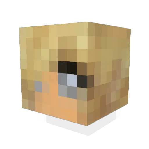 Grace1182002 Minecraft avatar head, 3D render