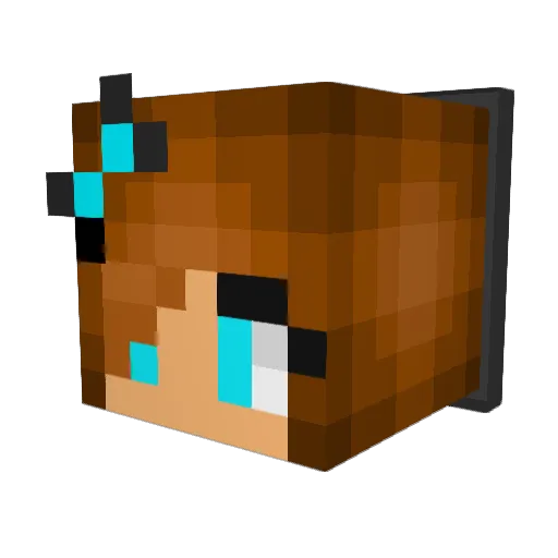 Grace1223 Minecraft avatar head, 3D render