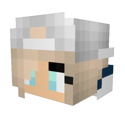 Grace98 Minecraft avatar head, 3D render