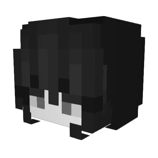 GraceED Minecraft avatar head, 3D render