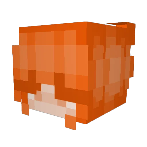 GraceKeane Minecraft avatar head, 3D render